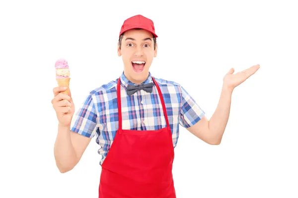 Ice cream vendor — Stock Photo, Image