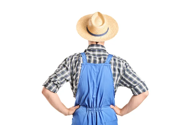 Mannelijke boer in jumpsuit — Stockfoto