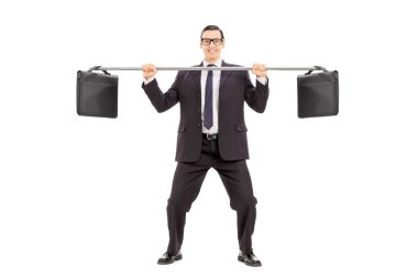 İki çanta Dengeleme işadamı