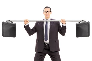 İki çanta Dengeleme işadamı