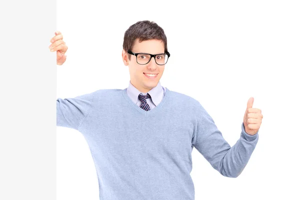 Man giving thumb up — Stock Photo, Image