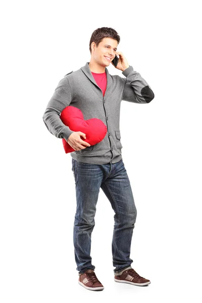 Muž s romantickou konverzaci — Stock fotografie