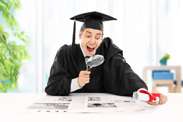 Studente laureato in cerca di lavoro — Foto Stock