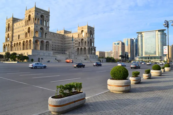 Praça da liberdade em Baku — Fotografia de Stock
