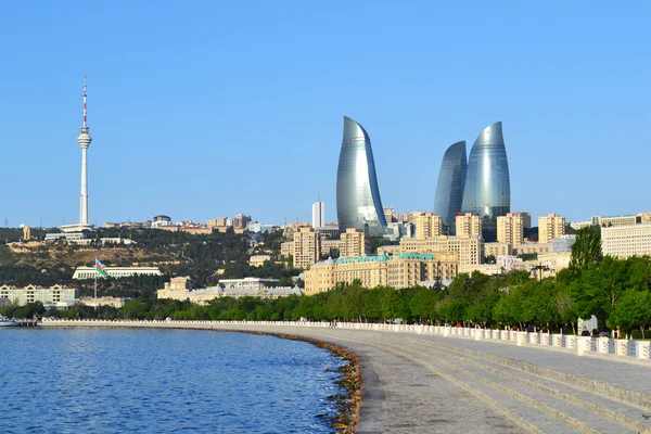 Boulevard à beira-mar em Baku — Fotografia de Stock