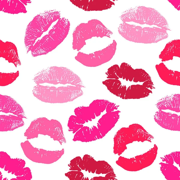 Impresión Labios Papel Regalo Tela Día Mundial Del Beso Día — Vector de stock