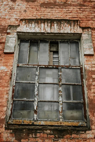 Windows Old Building Mill Merchant Shamonov Built 1913 Lipetsk Russia — Stock Photo, Image