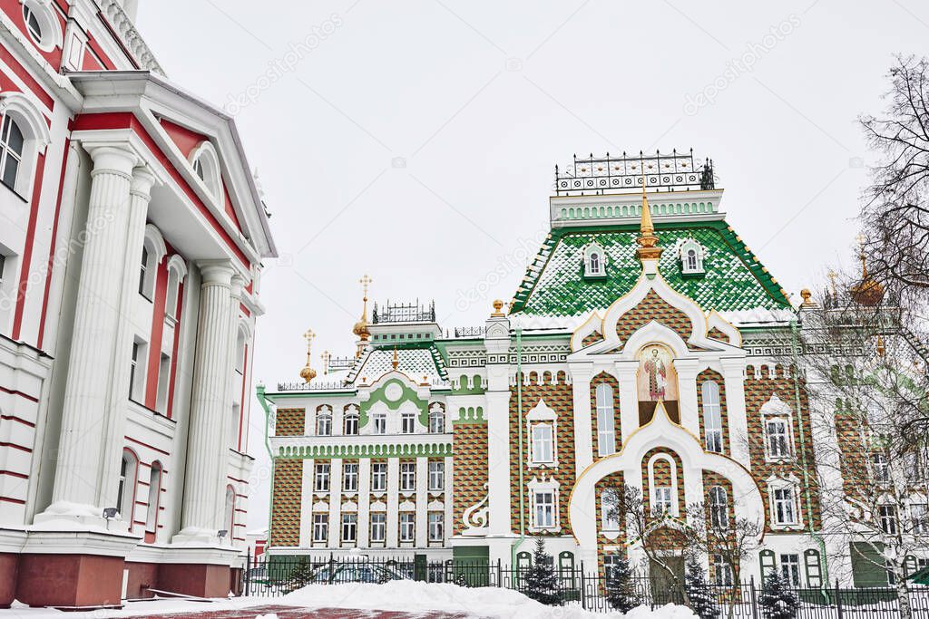 Building of Tambov Theological Seminary is located on territory of Kazan Monastery. Tambov, Russia.