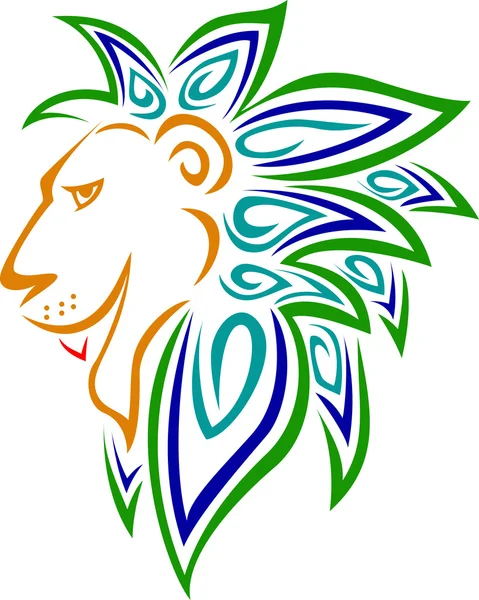 O símbolo da cabeça de leão —  Vetores de Stock