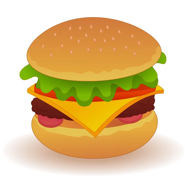 Finom hamburgert vektor — стоковий вектор
