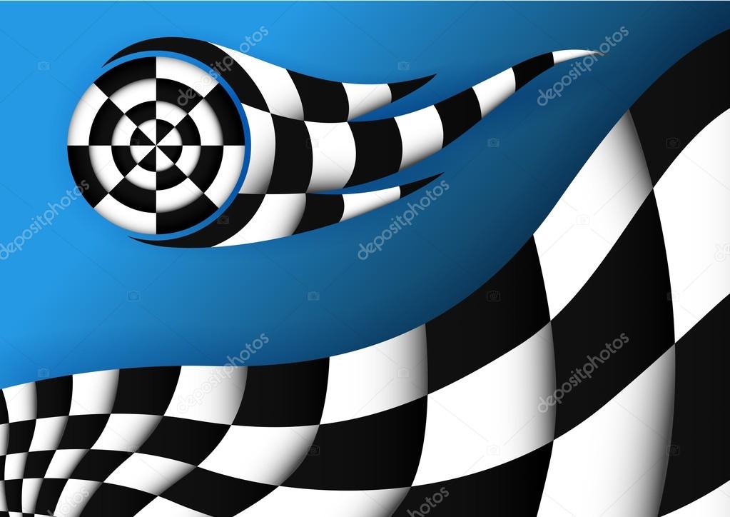 Racing Flag Vector Background