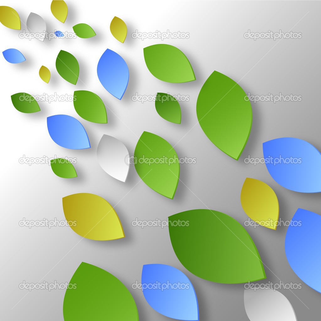 Fresh Colored Leaves Background