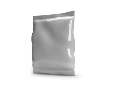 Gıda Sachet Paketleme 3 boyutlu Görüntü İzole Arkaplan Sahnesi