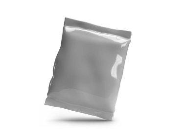 Gıda Sachet Paketleme 3 boyutlu Görüntü İzole Arkaplan Sahnesi