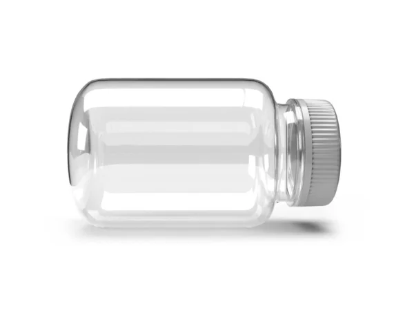 Bottiglia Medicina Illustrazione Mockup Scena Sfondo Isolato — Foto Stock