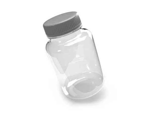 Medicine Bottle Illustration Mockup Scene Isolated Background — Stock Photo, Image
