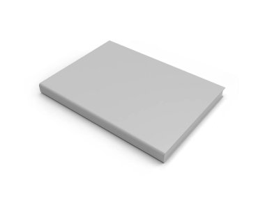 Kitap Kapağı 3D Görüntü İzole Arkaplan Sahnesi