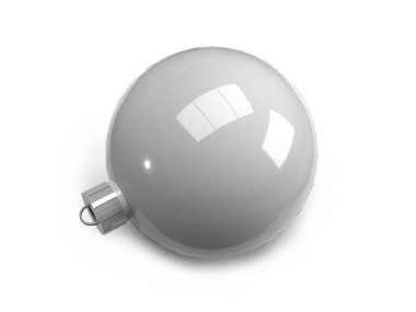 Noel Bauble Balosu 3D Görüntü İzole Arkaplan Sahnesi