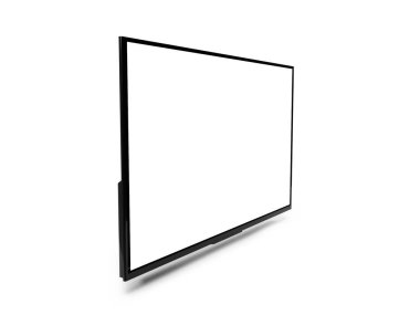 Akıllı TV 3D Görüntü İzole Arkaplan Sahnesi