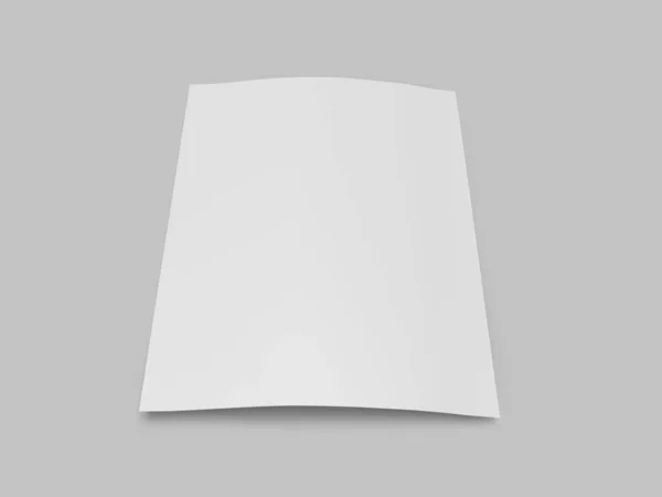 Flyer Paper 3Dイラスト Mockup Scene Isolated Background — ストック写真