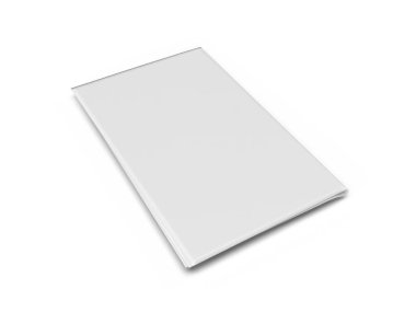 İzole Arkaplan Üzerine Gazete 3D Görüntü Sahnesi