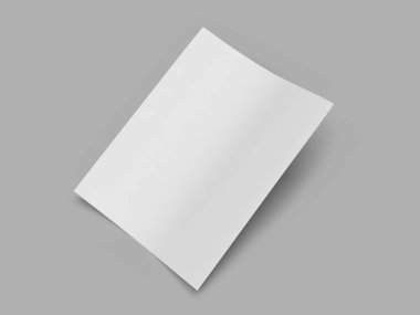 İlan Kağıdı 3B Görüntü İzole Arkaplan Sahnesi