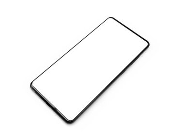 İzole Arkaplanda Genel Akıllı Telefon 3B Görüntü