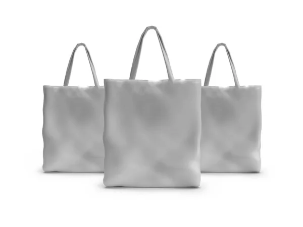 Tote Bag Ilustração Mockup Cena Fundo Isolado — Fotografia de Stock