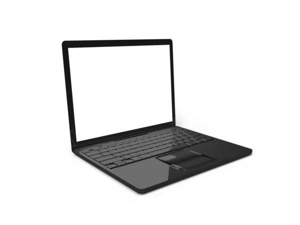 Laptop Computer Illustration Mockup Szene Auf Isoliertem Hintergrund — Stockfoto