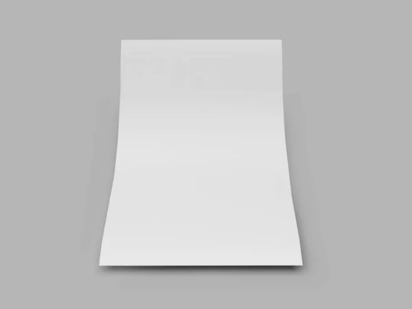 Flyer Paper Illustration Mockup Scen Isolerad Bakgrund — Stockfoto