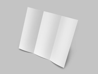 Üç Katlı Broşür 3 boyutlu Görüntü İzole Arkaplan Uygulaması