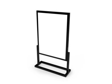 Neon Tabela Kutusu 3B Görüntü İzole Arkaplan Sahnesi