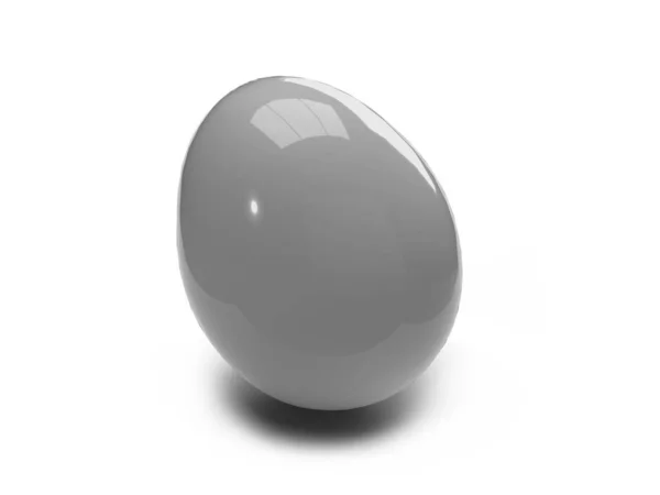 隔离背景下的Egg 3D说明模型场景 — 图库照片