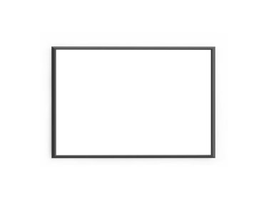 Peyzaj Posteri Çerçevesi 3 Boyutlu Görüntü İzole Arkaplan Sahnesi