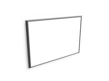 Peyzaj Posteri Çerçevesi 3 Boyutlu Görüntü İzole Arkaplan Sahnesi