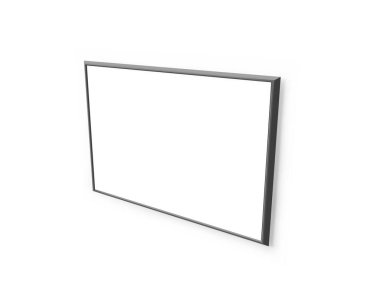 Peyzaj Posteri Çerçevesi 3 Boyutlu Görüntü İzole Arkaplan Sahnesi