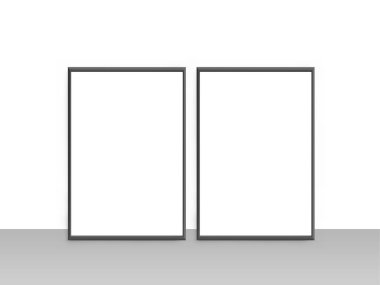 Portre Posteri 3B Görüntü İzole Arkaplan Sahnesi