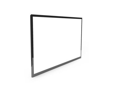 İzole Arkaplanda Akıllı Televizyon Görüntüleme 3B Görüntü Uygulama Sahnesi