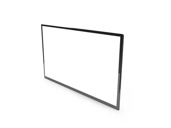 Smart Television Display Illusztráció Mockup Jelenet Elszigetelt Háttérrel — Stock Fotó