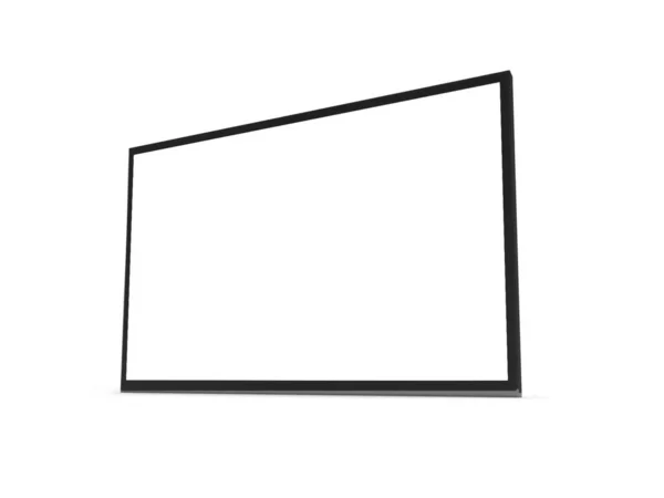 Smart Television Display Illusztráció Mockup Jelenet Elszigetelt Háttérrel — Stock Fotó