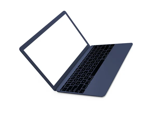 Laptop Computer Illustration Mockup Szene Auf Isoliertem Hintergrund — Stockfoto