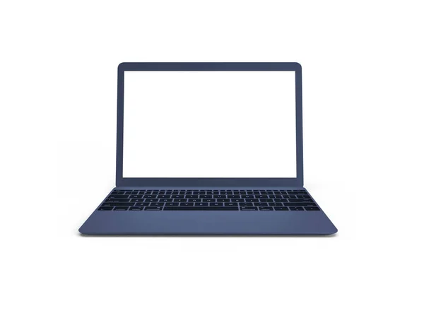 Laptop Computer Illustration Mockup Szene Auf Isoliertem Hintergrund — Stockfoto