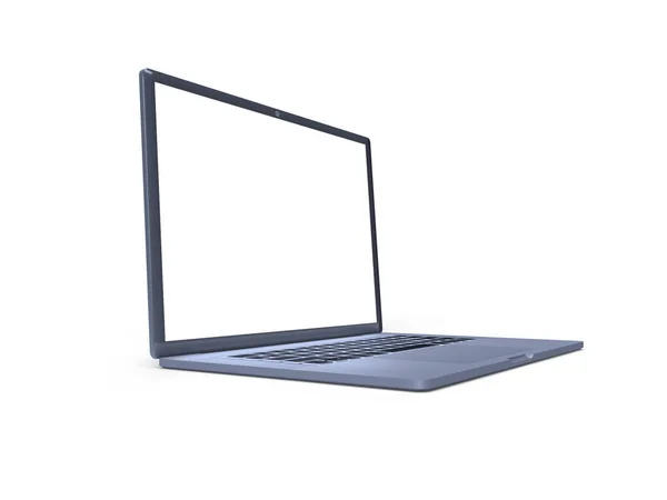 Laptop Computer Illustration Mockup Szene Auf Isoliertem Hintergrund — Stockfoto