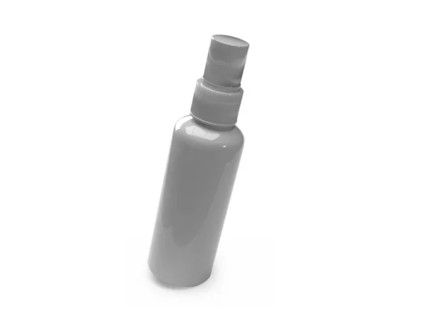 Pomp Spray Bottle Illustratie Mockup Scene Geïsoleerde Achtergrond — Stockfoto