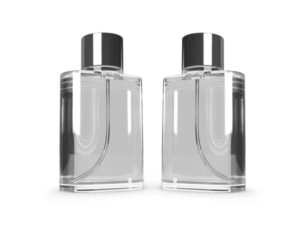 Perfume Glass Bottle Illustration Mockup Scene Isolated Background — Stok fotoğraf
