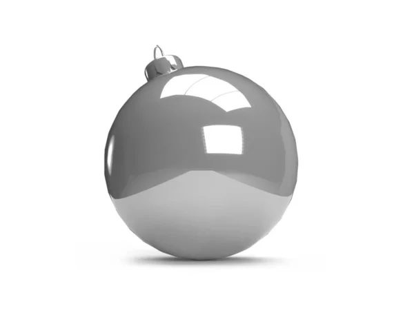 Χριστούγεννα Bauble Εικονογράφηση Σκηνή Mockup Απομονωμένο Φόντο — Φωτογραφία Αρχείου