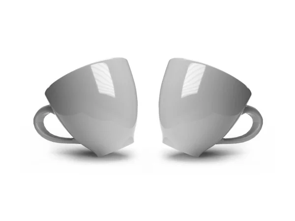 Coffee Tea Cup Illustration Mockup Scene Isolated Background — Stockfoto