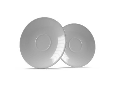 Plaka Tabağı 3D Görüntü İzole Arkaplan Sahnesi