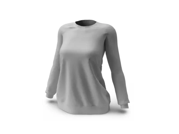 女性汗衫3D图片说明隔离背景下的调校场景 — 图库照片