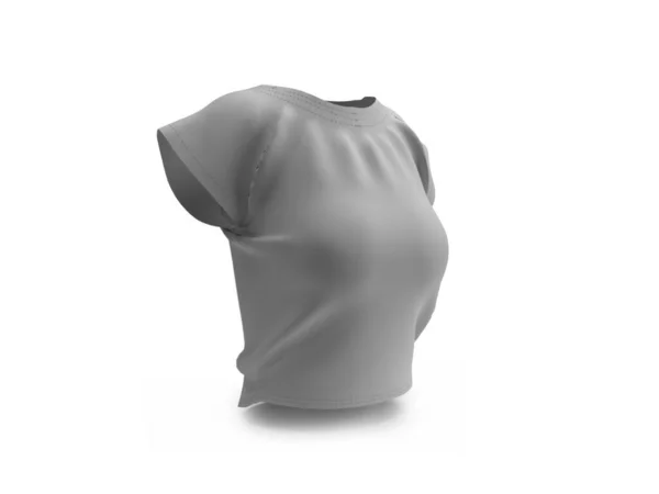 孤立背景下的女式衬衫3D画框 — 图库照片